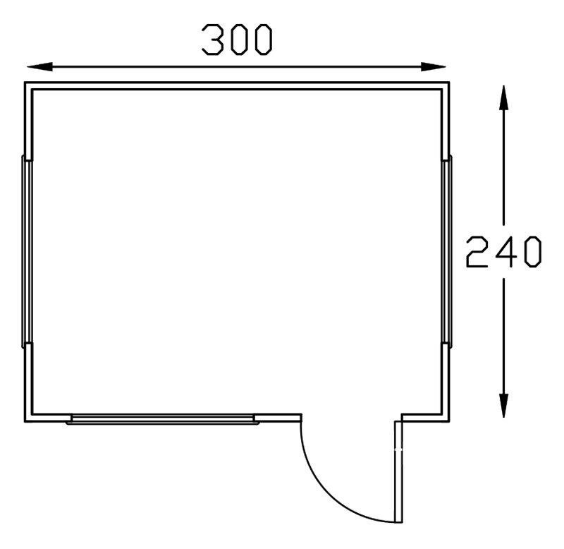 240 300 Kompo City Cabin Plan