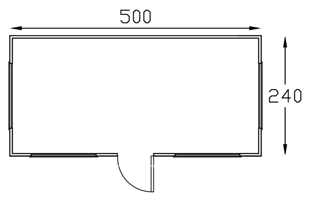 240 500 Kompo City Cabin Plan