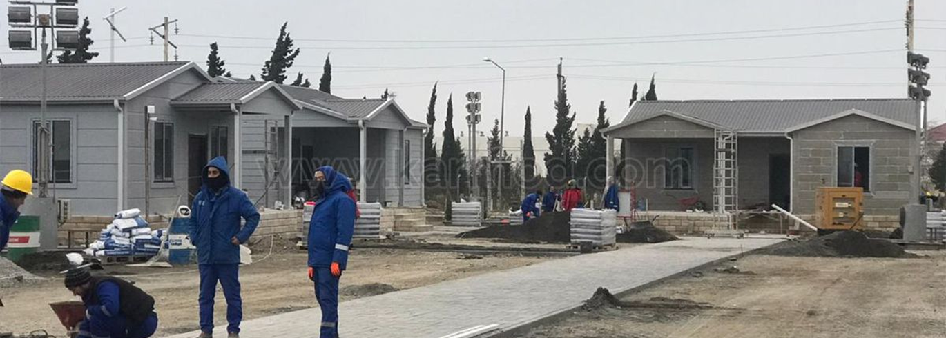 3 Seperate Prefabricated Housing Installation in Azerbaijan