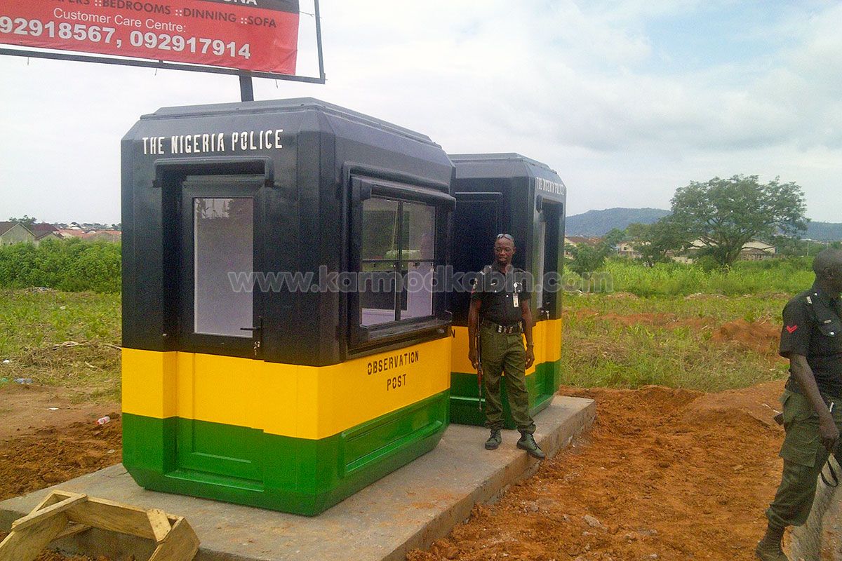 Karmod security cabin for Nigeria Police