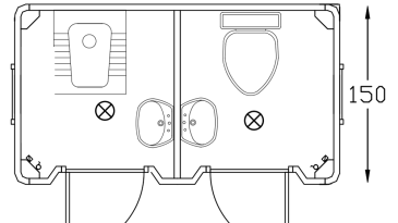 150 270 2 Unit Wc Floor Drain Plan Image Thumb