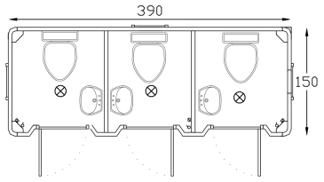 150 390 3 With Wc 3 Toilets Plan Thumb