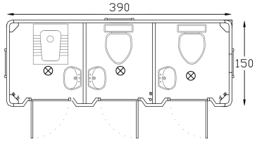 150 390 3 With Wc Floor Stone 2 Toilets Plan Thumb
