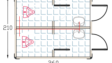 210 260 Panel Cabin 2 Person Urinal Plan Thumb