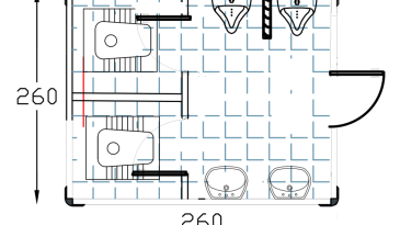 260 260 Panel Cabin Toilet 2 Floor Stone 2 Urinal Plan.png Thumb
