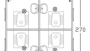 270 270 4 Unit Wc Floor Drain Plan Image Thumb