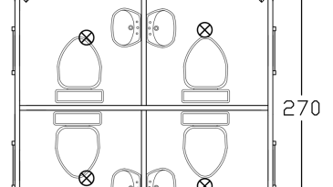 270 270 4 Unit Wc Toilet Plan Image Thumb